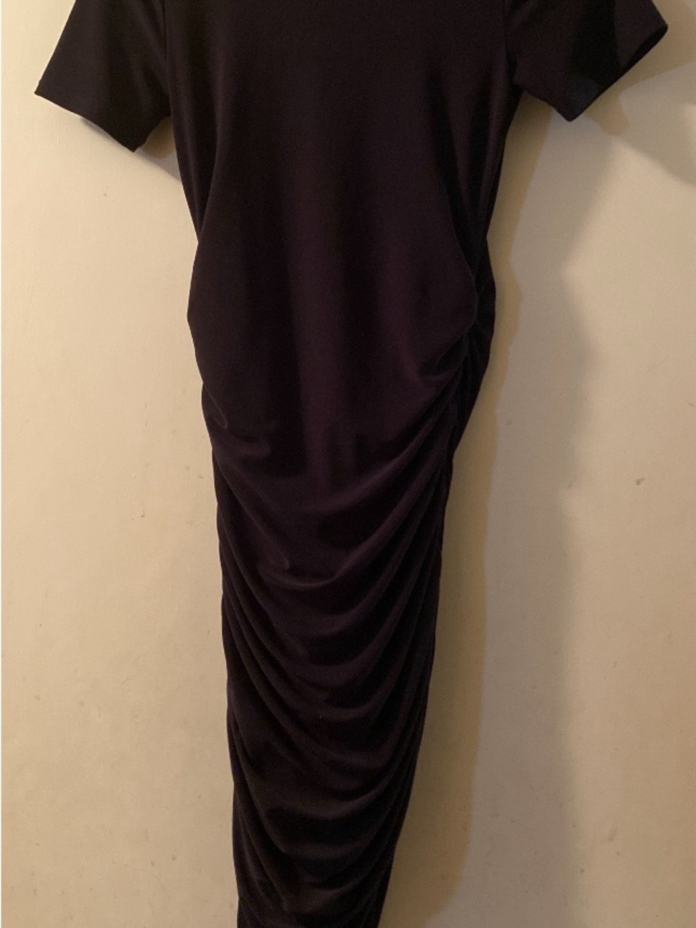 Express Black Ruched Dress - Picture 3 of 7
